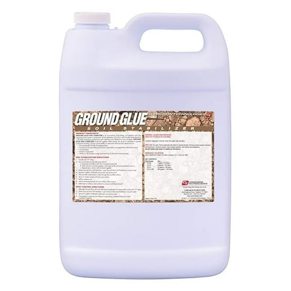 Ground Glue Soil Stabilizer, 1 Gallon  Dust Control & Erosion Control for Driveways, Roads, Construction & Dirt Paths
