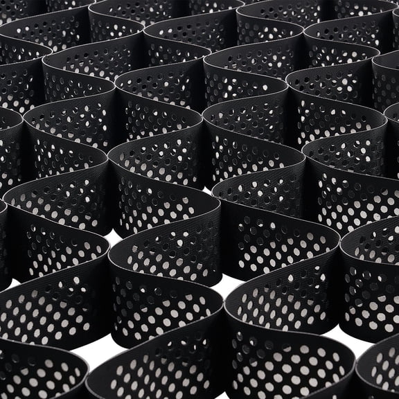 Ground Grid Geocell 4-Inch Depth, 17.06x8.86 FT HDPE Geo Grid, Heavy-Duty Soil Stabilizer with Honeycomb Structure for Gravel, Driveways, Parking, Slopes, Landscaping, and Erosion Control