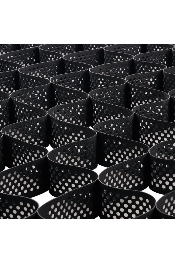 Ground Grid Geocell 4-Inch Depth, 17.06x8.86 FT HDPE Geo Grid, Heavy-Duty Soil Stabilizer with Honeycomb Structure for Gravel, Driveways, Parking, Slopes, Landscaping, and Erosion Control