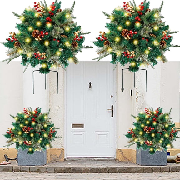 Ground Insert Christmas Tree,Ground Christmas Tree LED Lighted 8 Modes,Christmas Decor Ornament for Home Patio Beach Yard Mall Hotel Festive Atmosphere Decoration
