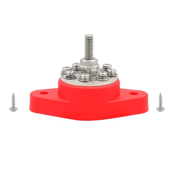 Ground Insulated Junction Post Auto Power Distribution Block Single M6 M10 Terminal Junction Post Bus