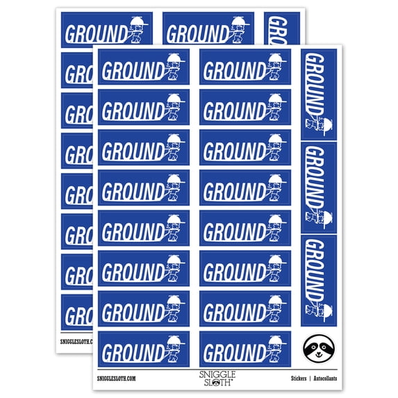 Ground Mail Service Running Person Sticker Set - Dark Blue - Matte ...