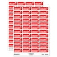 thumbnail image 1 of Ground Mail Service Running Person Sticker Set - Red - Gloss Finish - 1.25" Mini, 1 of 7