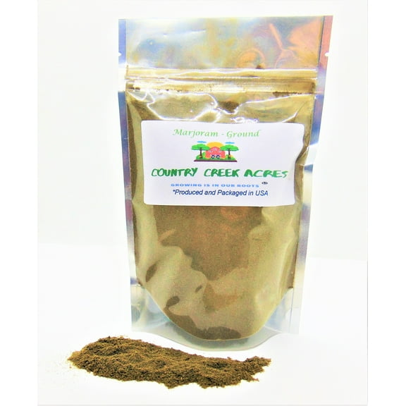 Ground Marjoram Seasoning 4 oz- Its Taste is Warm, Aromatic, Slightly Sharp, and Somewhat Bitter. - Country Creek LLC