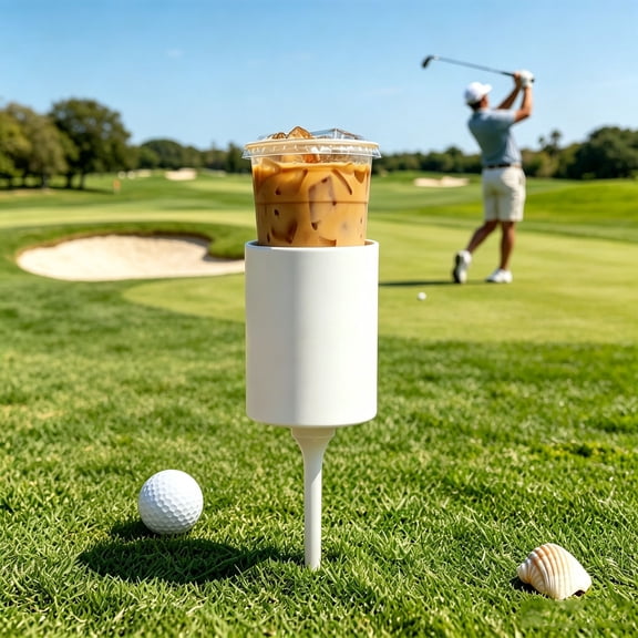 Ground Mounted Golf Cup for Beach, Portable Outdoor Putting Practice Target, Durable Plastic