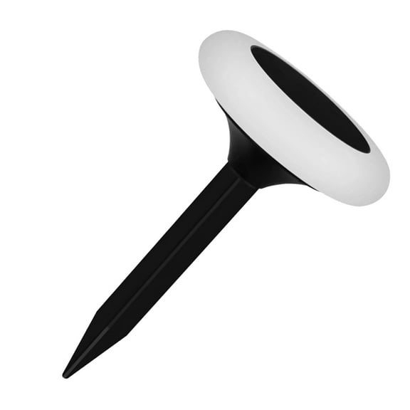 STRANDCHIC Garden Solar Light Black with Rgb Colors Easy Install Solar Outdoor Lighting