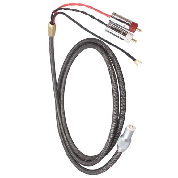 Ground Plugs Sound Phono Tonearm Cable with Ground Wire for Vinyls Record Player Signal Cable Extension Cable Accessorie