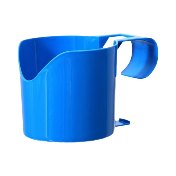 Above Ground Pool Cup Holders 4 Pack Hanging Poolside Storage Trays for Drinks and Accessories Fits 2 Inch Railings Fade Proof Plastomer 3.34x5.31 Inch Blue Rack