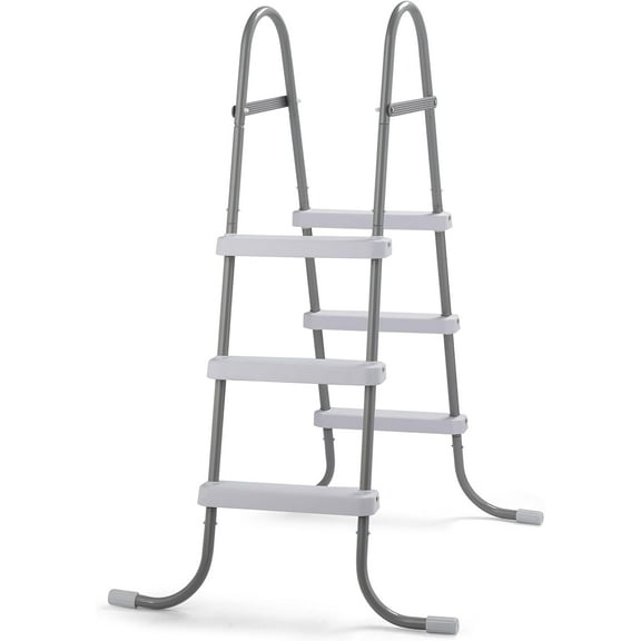 Above Ground Pool Ladder, 3-Step Steel A-Frame Swimming Pool Stairs for 42" High Wall, 300 lbs Capacity Entry/Exit Steps with Secure Non-Slip Sturdy Wide Step
