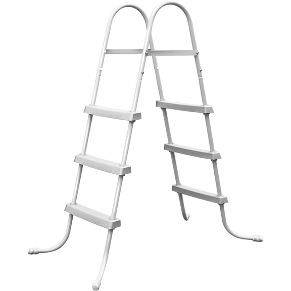 Above Ground Pool Ladder, 42'' Pool Ladder,Swimming Pool Ladder, 3-Steps Frame LadderSuitable for Pools up 42 Inches deep Above Ground, Anti Slip feet & Wide Steps