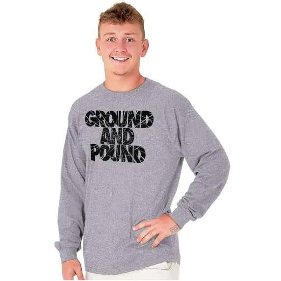 Ground Pound Muay Thai Fighter Long Sleeve TShirt Men Women Brisco Brands M