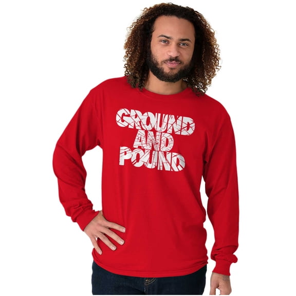 Ground Pound Muay Thai Fighter Long Sleeve TShirt Men Women Brisco Brands S