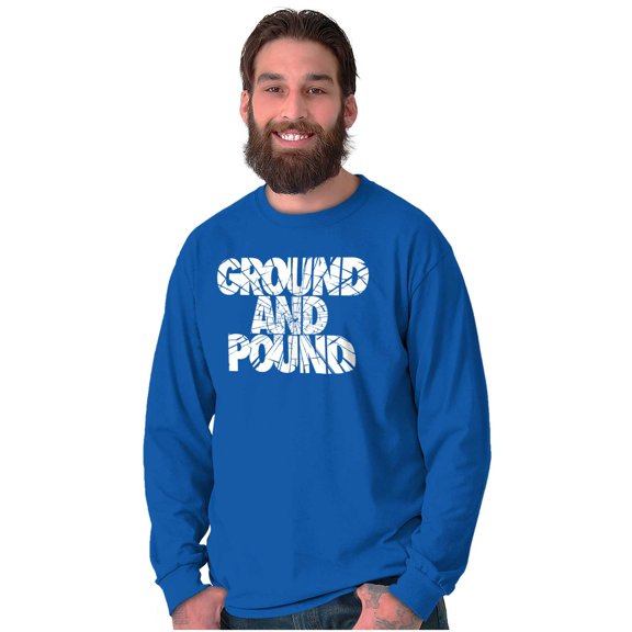 Ground Pound Muay Thai Fighter Long Sleeve TShirt Men Women Brisco Brands S