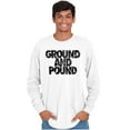 thumbnail image 1 of Ground Pound Muay Thai Fighter Long Sleeve TShirt Men Women Brisco Brands X, 1 of 6