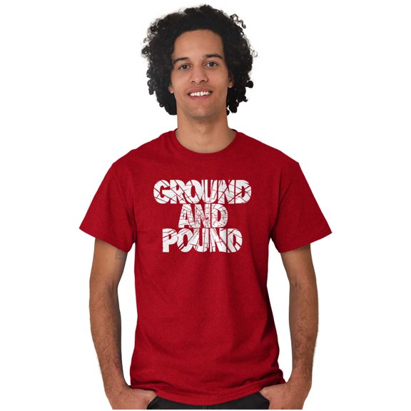 Ground Pound Muay Thai Fighter Plus Size Crewneck Graphic Tee Shirt Brisco Brands 2X