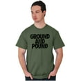 thumbnail image 1 of Ground Pound Muay Thai Fighter Plus Size Crewneck Graphic Tee Shirt Brisco Brands 2X, 1 of 5