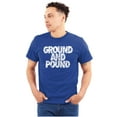 thumbnail image 1 of Ground Pound Muay Thai Fighter Plus Size Crewneck Graphic Tee Shirt Brisco Brands 4X, 1 of 5