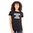 thumbnail image 1 of Ground Pound Muay Thai Fighter Womens Slim Fit Graphic Tee Brisco Brands L, 1 of 5