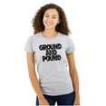 thumbnail image 1 of Ground Pound Muay Thai Fighter Womens Slim Fit Graphic Tee Brisco Brands M, 1 of 5