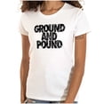 thumbnail image 1 of Ground Pound Muay Thai Fighter Womens Slim Fit Graphic Tee Brisco Brands X, 1 of 6