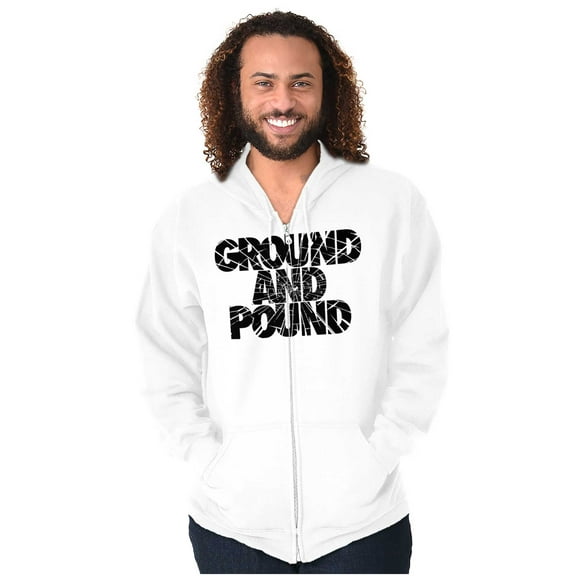 Ground Pound Muay Thai Fighter Zip Up Hoodie Men's Women's Brisco Brands X