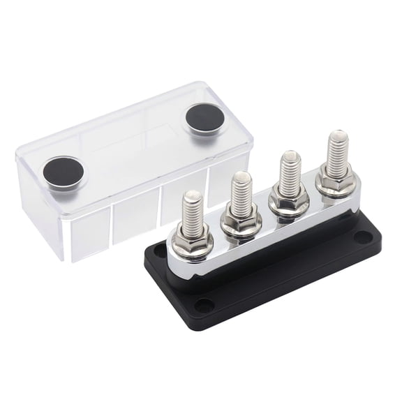 Ground Power Distribution Block Bus Positive Insulated Busbar Terminals 300A 600A for Auto Car Boat