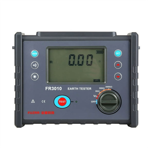 Ground Resistance Tester High-precision Digital Resistance Tester 0.00-3000 FR3010 ,Safe Operation