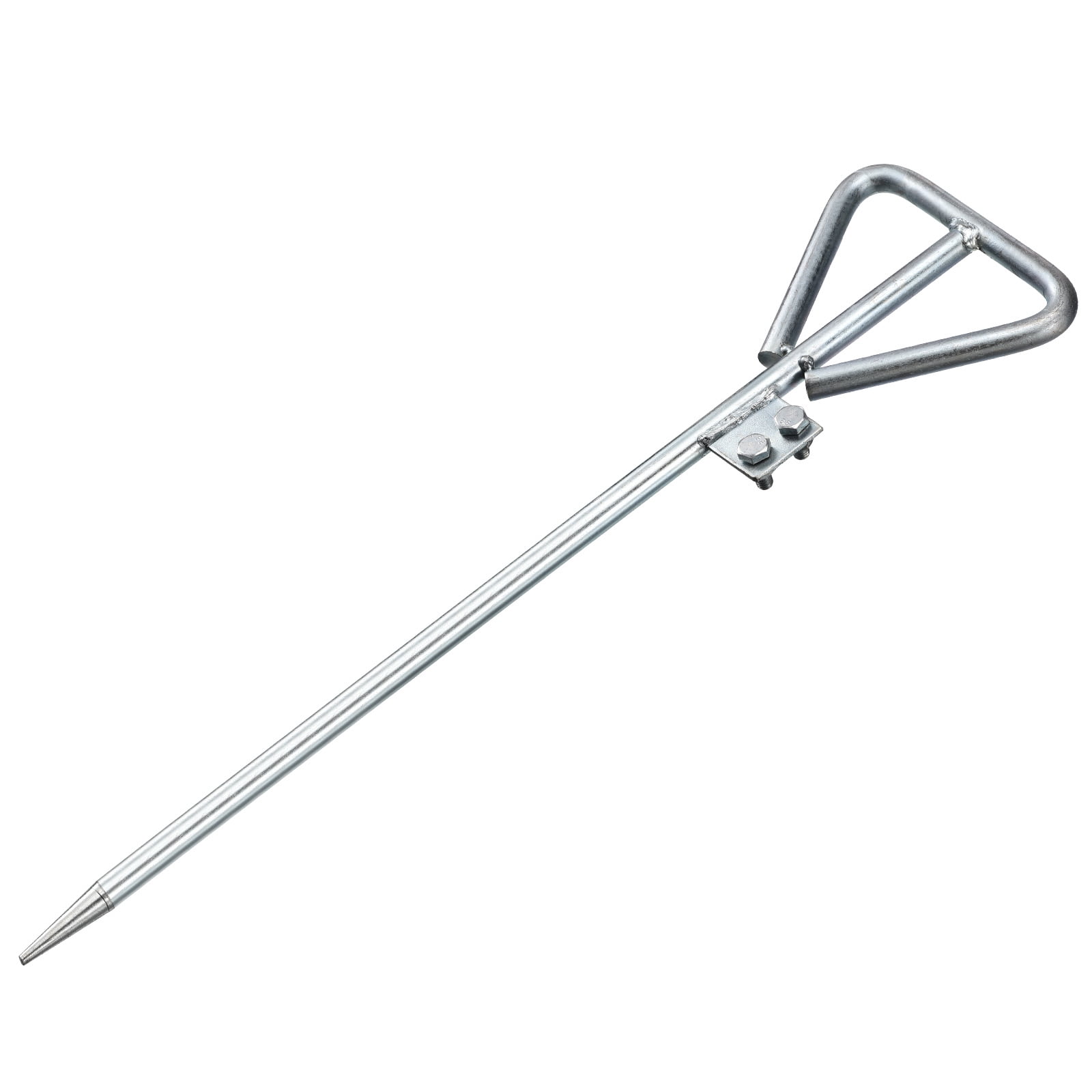 Ground Rod Hot Galvanized Grounding Pin 2.6ft Triangle Welding Plate