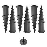Ground Spike Anchor Kit, Set of 6, Black