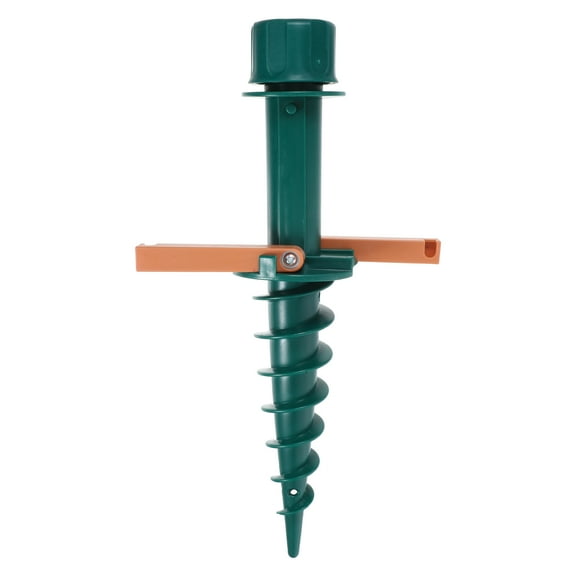 FONDOTIN Green Outdoor Umbrella Spike Ground Anchor for Beach Patio Umbrella Stable Holder and Easy to Install