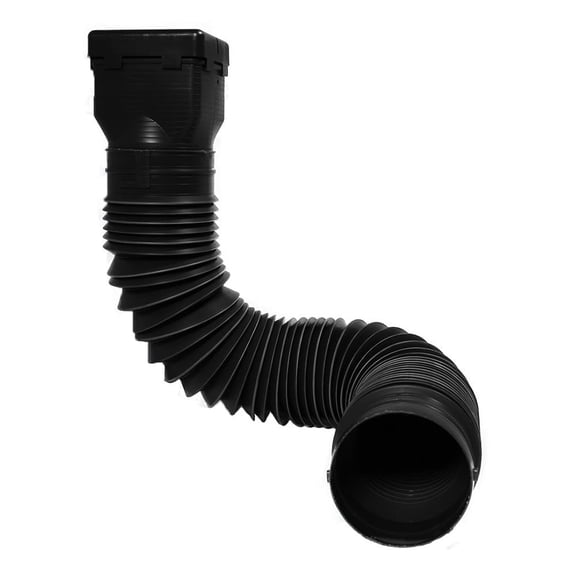 Ground Spout Flexible Downspout Extension by Spectra Pro Select | Black | Roof and Gutter Accessories | Extends 45 inches
