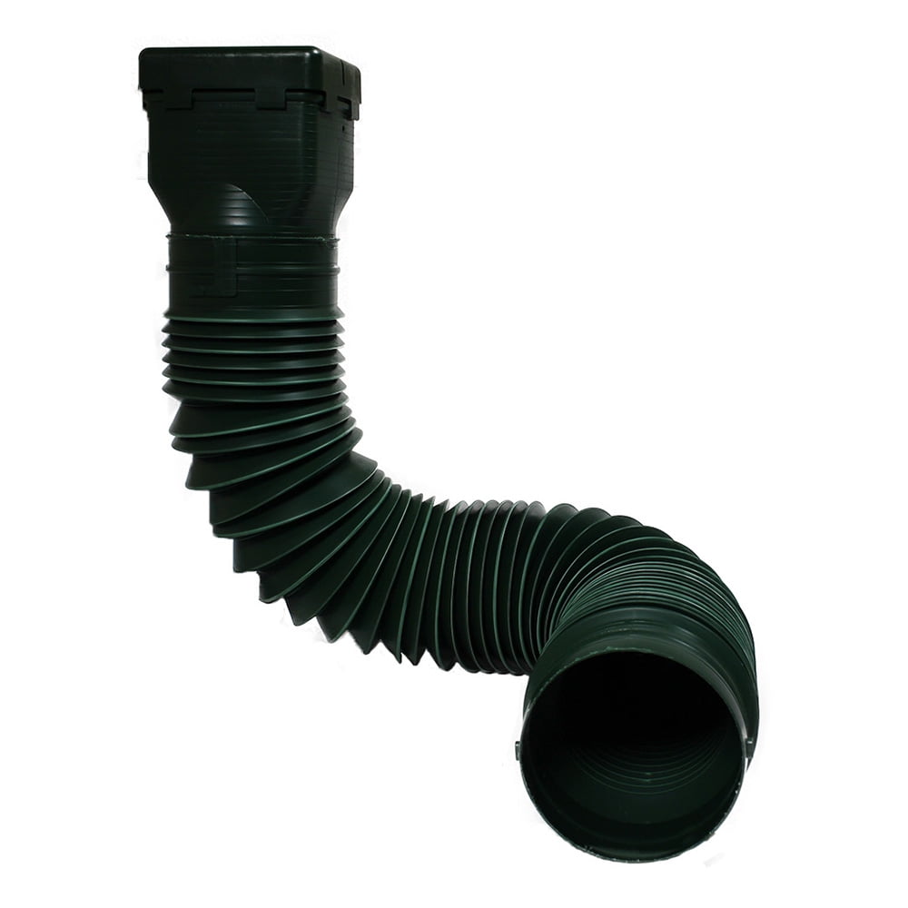 Ground Spout Flexible Gutter Downspout Extension Green Gutter