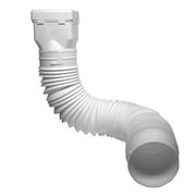 Ground Spout Flexible Downspout Extension by Spectra Pro Select | White | Gutter and Roof Accessories | Extends 45 inches | 25"x4"x4"