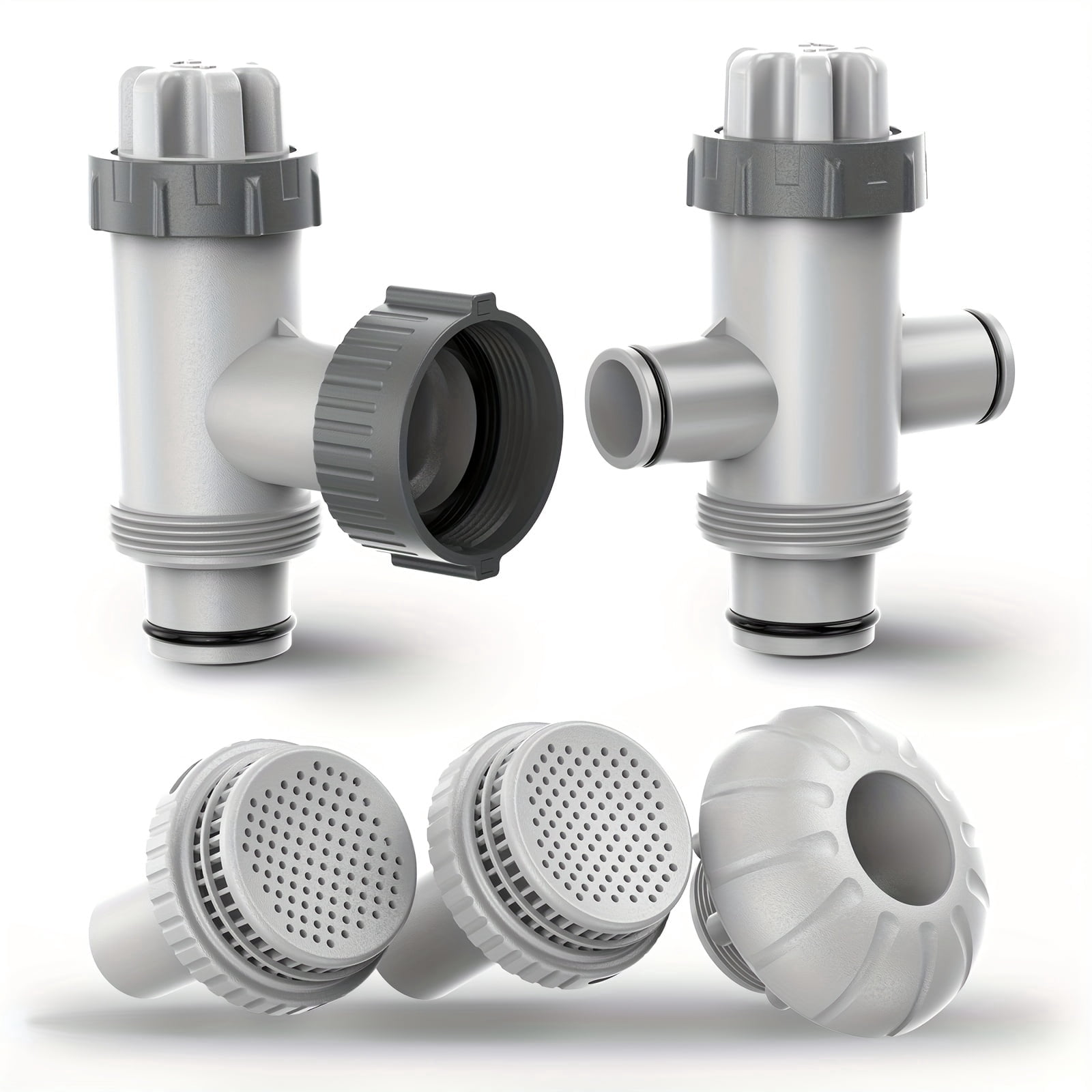 Above Ground Swimming Pool Inlet & Outlet Water Replacement Parts Kit ...