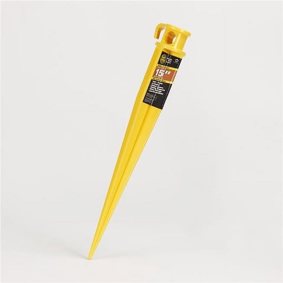 LTL Home Products, Inc. Tuff Spike Yellow Plastic 15-inch Anchor
