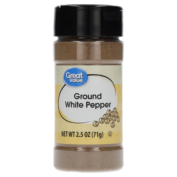 Great Value Ground White Pepper, 2.5 oz