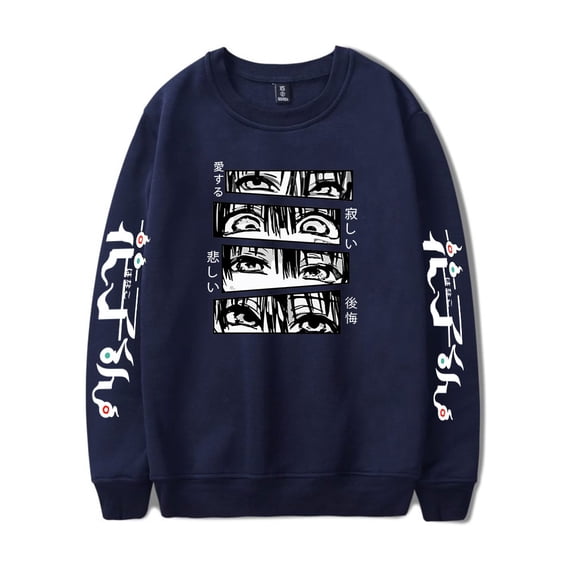 Ground bound young Flower Merch men's and women's fashionable street long sleeved round neck pullover