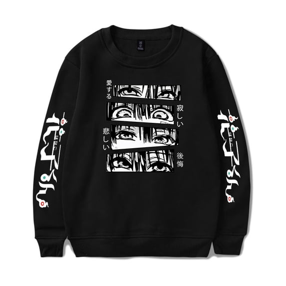 Ground bound young Flower Merch men's and women's fashionable street long sleeved round neck pullover