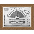 thumbnail image 1 of Ground plan of the ground floor of the theater and the stage of stable 24x20 Gold Ornate Wood Framed Canvas Art by Piranesi, Giovanni Battista, 1 of 2