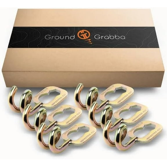GroundGrabba 6 Pack, Pigtail hook Adaptor - 5/8" Hex Head