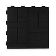thumbnail image 1 of GroundSmart 16" x 16" x 5/8" Black SmartLoc SquareScape Brick Rubber Paver Block, 75 Pack, 1 of 12