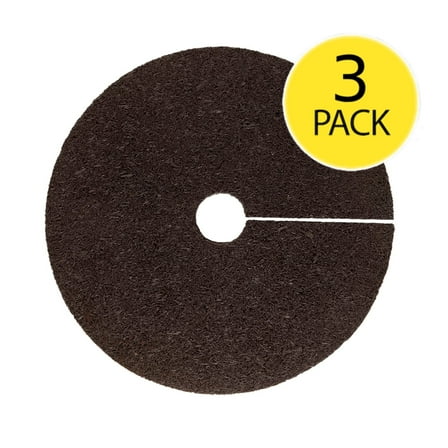 GroundSmart 24" Brown Rubber Mulch Tree Ring, 3 Pack