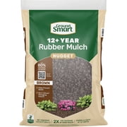 GroundSmart Brown Rubber Mulch, 1.25 cu ft, 1.5 in D