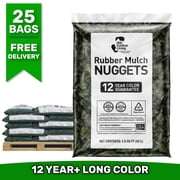 GroundSmart 12+ Year Green Rubber Mulch, 37.5 Cu Ft