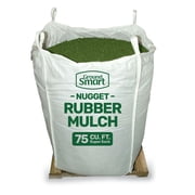 GroundSmart Green Rubber Mulch, 75 cu ft Super Sack