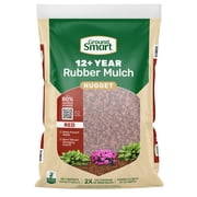 GroundSmart® 12+ Year Red Rubber Mulch Nugget, 0.8 Cu ft