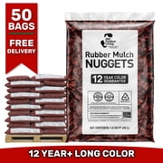 GroundSmart 12+ Year Red Rubber Mulch, 75 Cu Ft