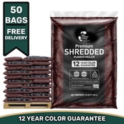 GroundSmart Red Shredded Rubber Mulch, 75 Cu Ft