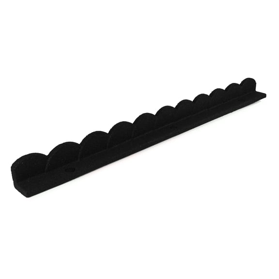 GroundSmart Sea Scallop Landscape Edging, 4' Black Rubber Garden Edging Border, 6 pack