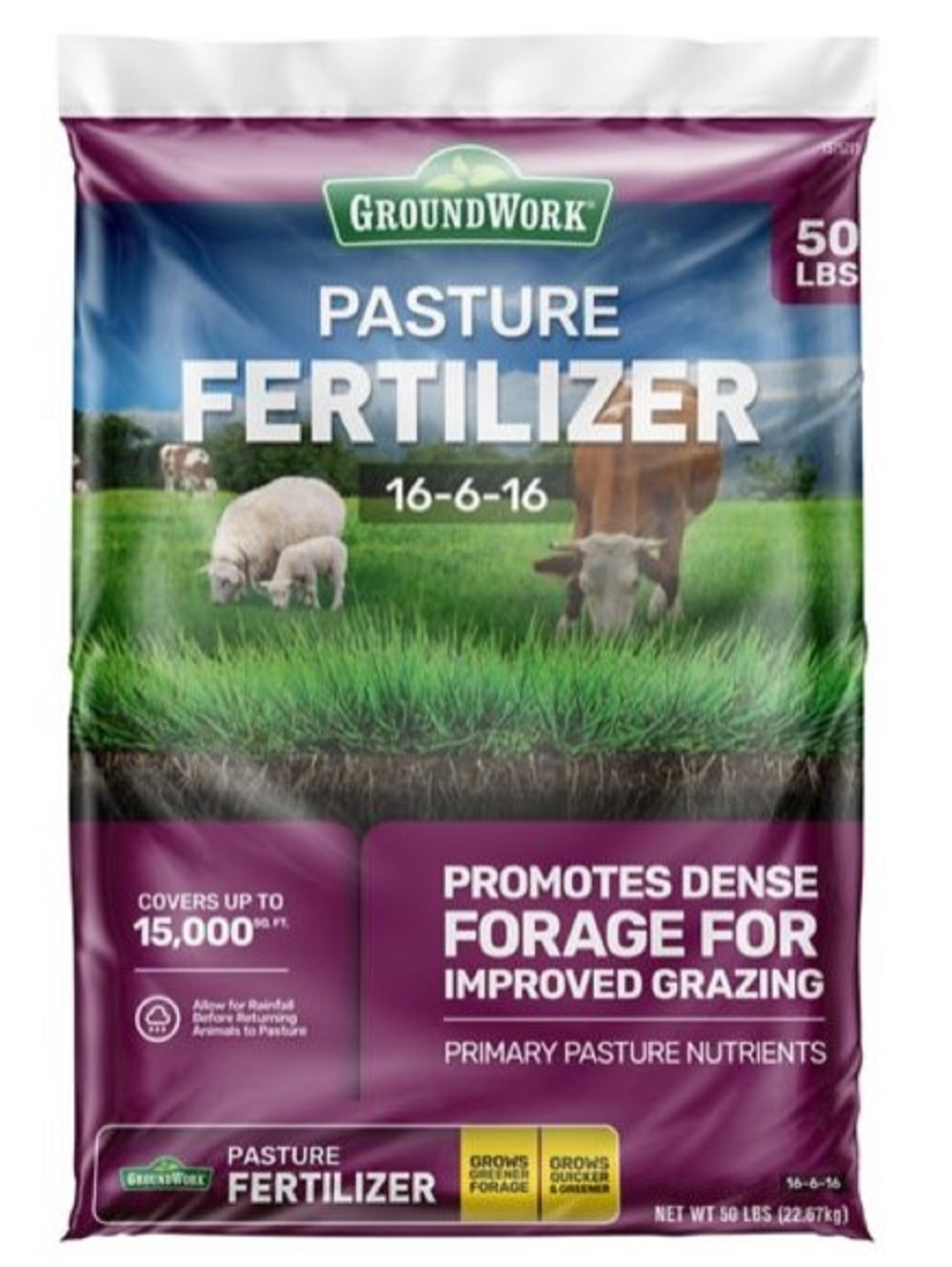 GroundWork 100525067 Pasture Fertilizer 15,000 sq. ft. 16616